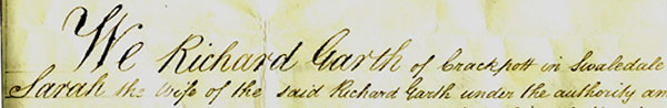 Melbecks Parsonage conveyance text