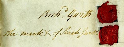 Melbecks Parsonage conveyance signatures
