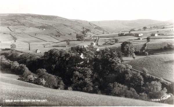 Keld with Kisdon on left postcard  &copy;Walter Scott 12493
