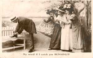 My word! If I catch you Bending!!! &copy;Davidson Bros