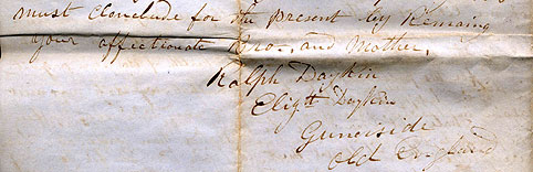 Ralph Daykin 1862 Letter extract -  www.gunnerside.info