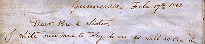 Ralph Daykin 1862 Letter extract -  www.gunnerside.info