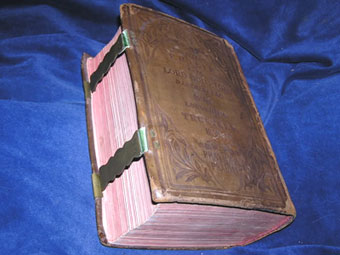 Sarah Whitfield bible rear cover