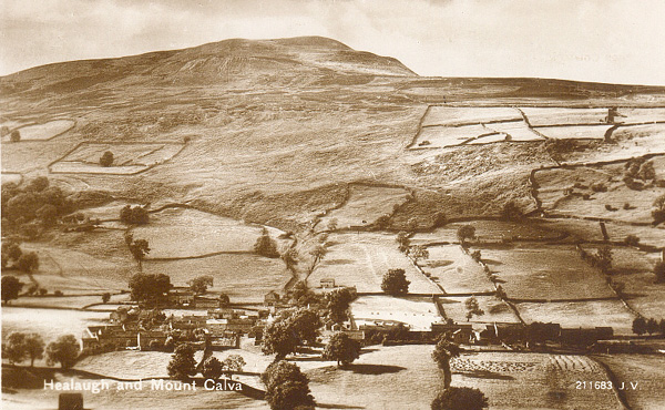 Healaugh & Mount Calva  postcard ©Jacksons of Reeth 211683 J.V.
